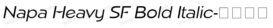 Napa Heavy SF Bold Italic字体转换